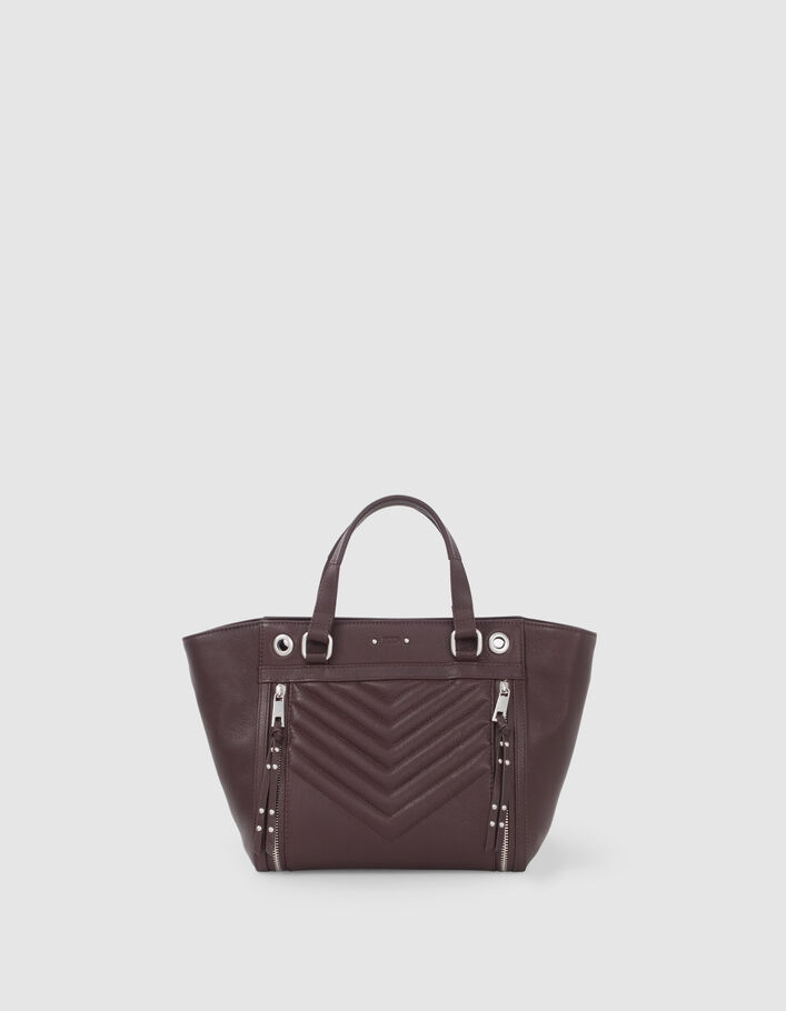 Sac cabas 1440 Medium grenat cuir Femme