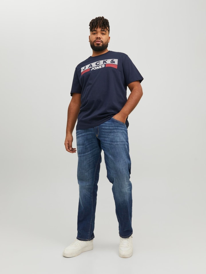 JACK & JONES PLUS T-shirt in Navy Blazer günstig kaufen