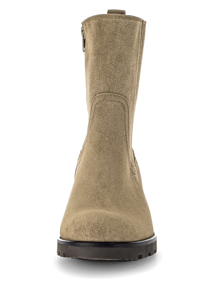 Gabor Leder-Stiefeletten in Beige günstig kaufen