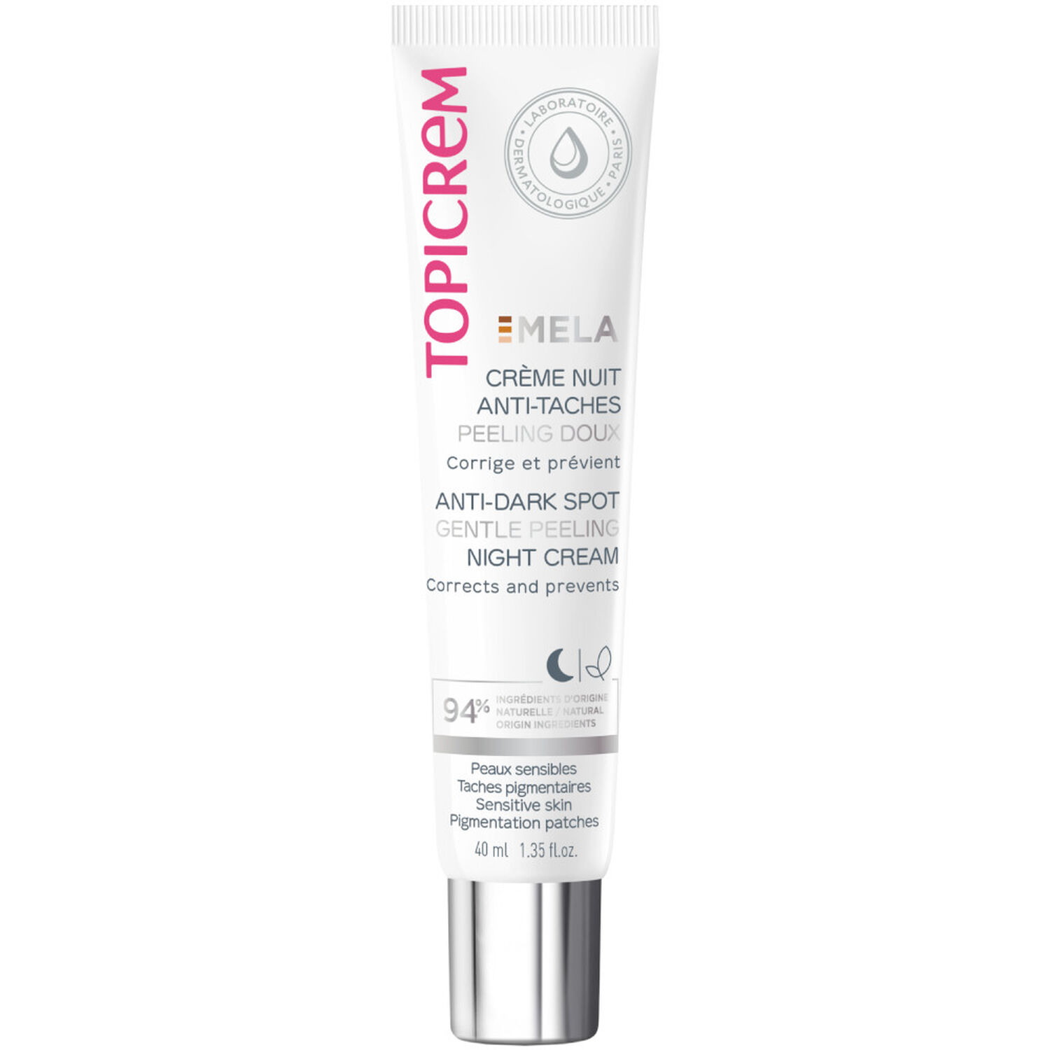 Topicrem MELA Crème Nuit Anti-Taches Peeling Doux