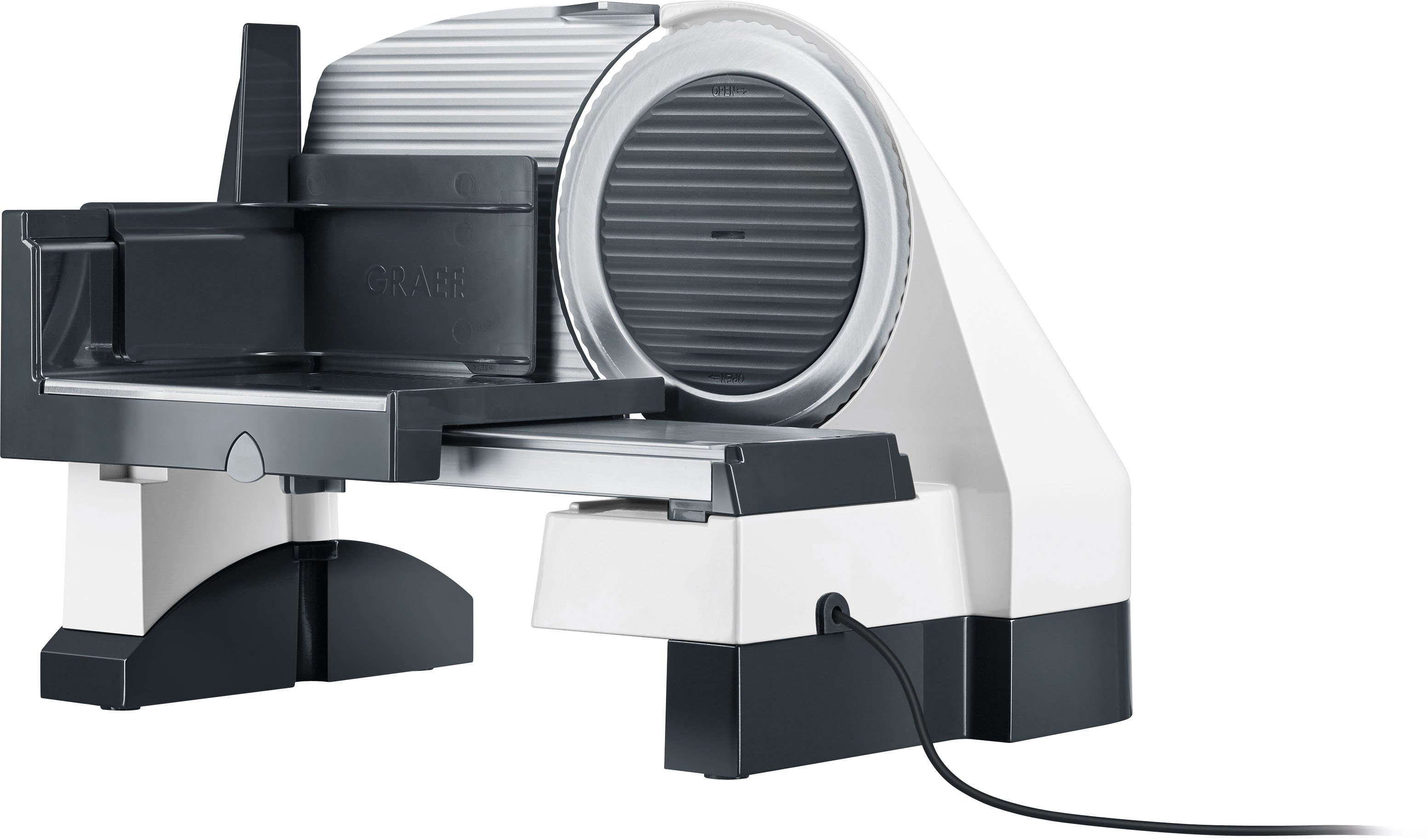 Graef Allesschneider SlicedKitchen SKS 50001, 170 W, inkl. Aufbewahrungsbox & MiniSlice-Aufsatz, weiß