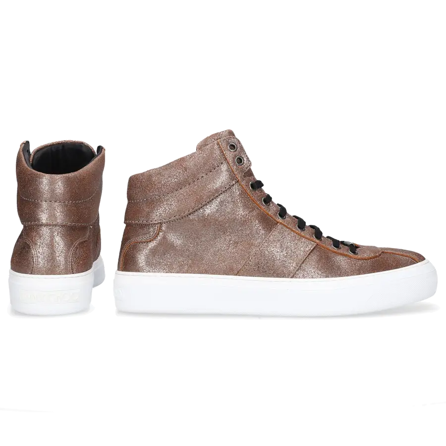 Jimmy Choo - Sneaker high BELGRAVI Kalbsleder - grau