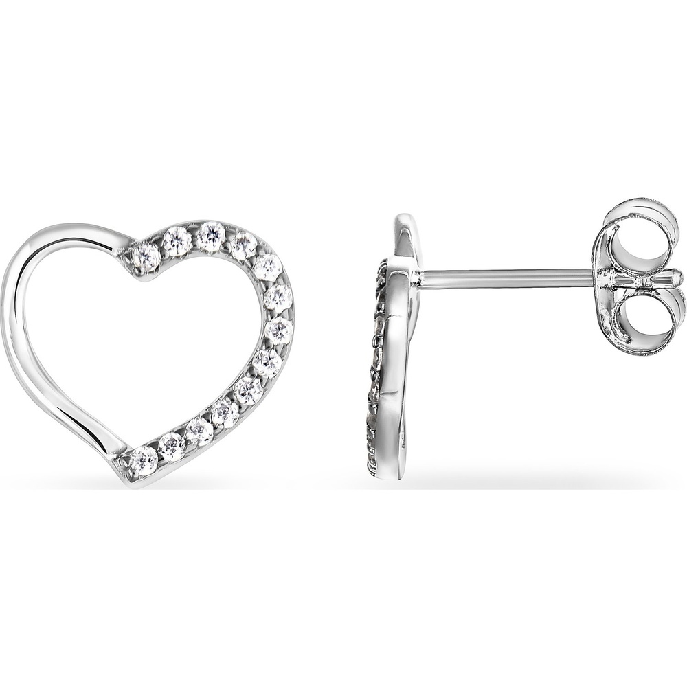 FAVS Boucles d'oreilles à fermoir à poussette 925 Argent Boucles d'oreilles