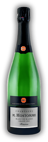 M.Hostomme Reserve Blanc de Blancs Grand Cru Extra Brut M.Hostomme Reserve Blanc de Blancs Grand Cru Extra Brut Produziert von ausgewählten Cuvées von Blanc de Blancs Grand Cru Chouilly in limitierten Mengen. 0,75	 Liter - Vol 12%