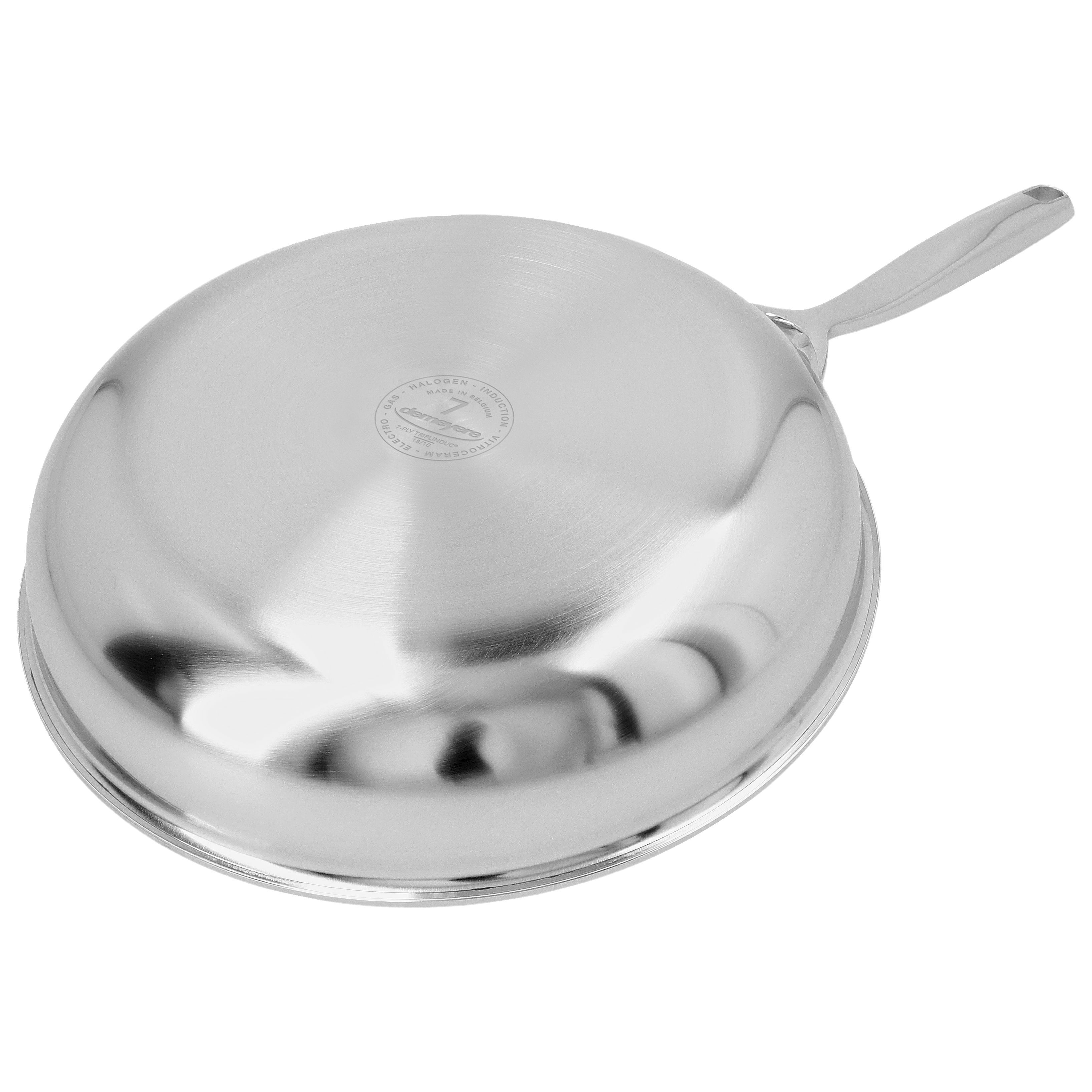 Bratpfanne 24 cm, 18/10 Edelstahl, Silber