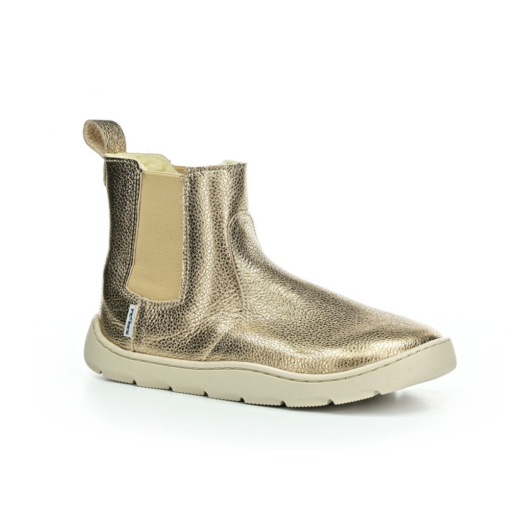Pegres SBF58W kupferfarbene Chelsea  Winterbarfußschuhe