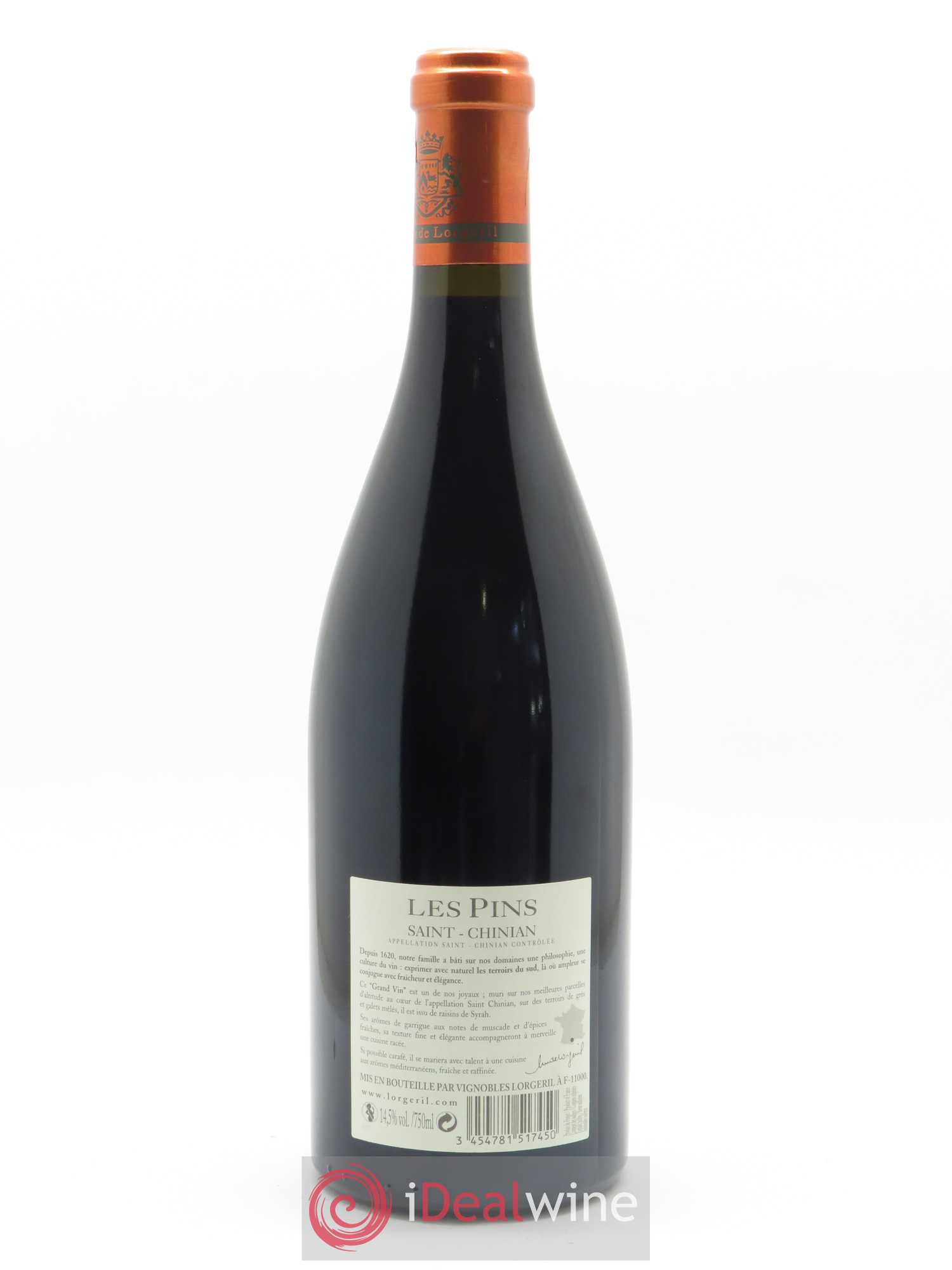 Saint-Chinian Maison Lorgeril Les Pins Nicolas et Miren de Lorgeril  2014 - Lot de 1 Bouteille