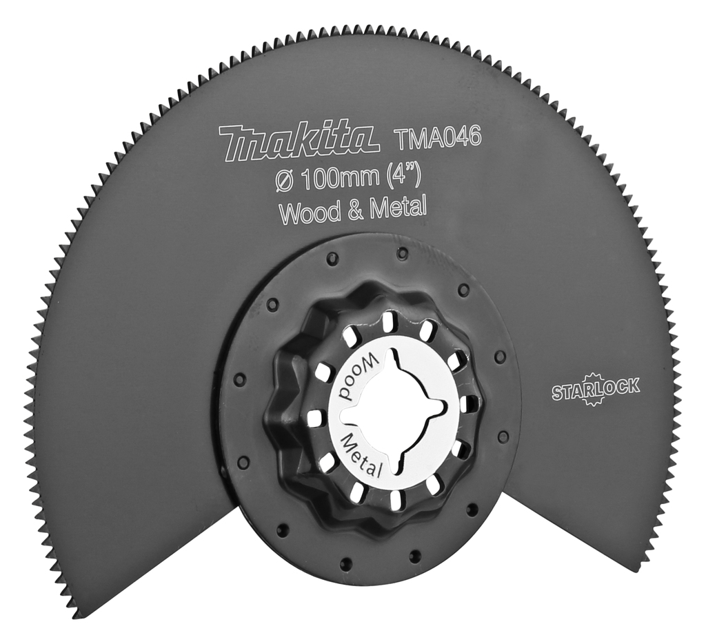 Makita Zubehör B-64808 TMA046 Segmentsägeblatt 100 mm für Holz und Stahl