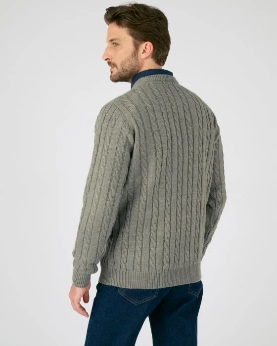 Pull maille torsades