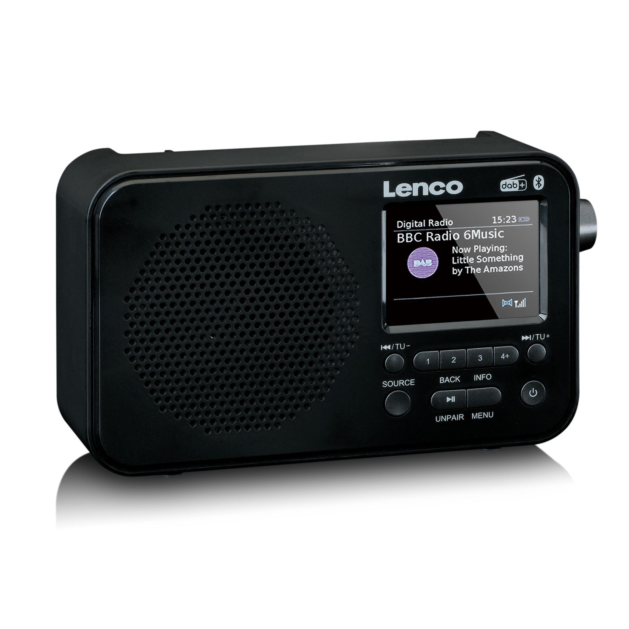Lenco PDR-036BK DAB+/FM-Radio mit Bluetooth