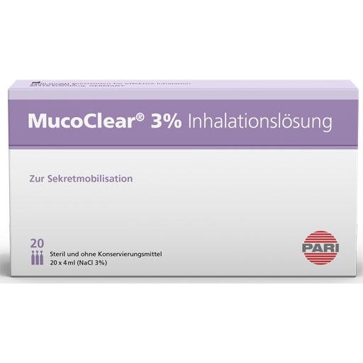 MUCOCLEAR 3% NaCl Inhalationslösung  20X4 ml  Inhalationslösung