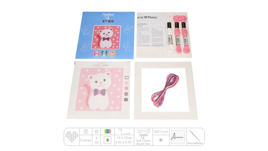 Anchor Stickset 1st Kit - Cute Kitty