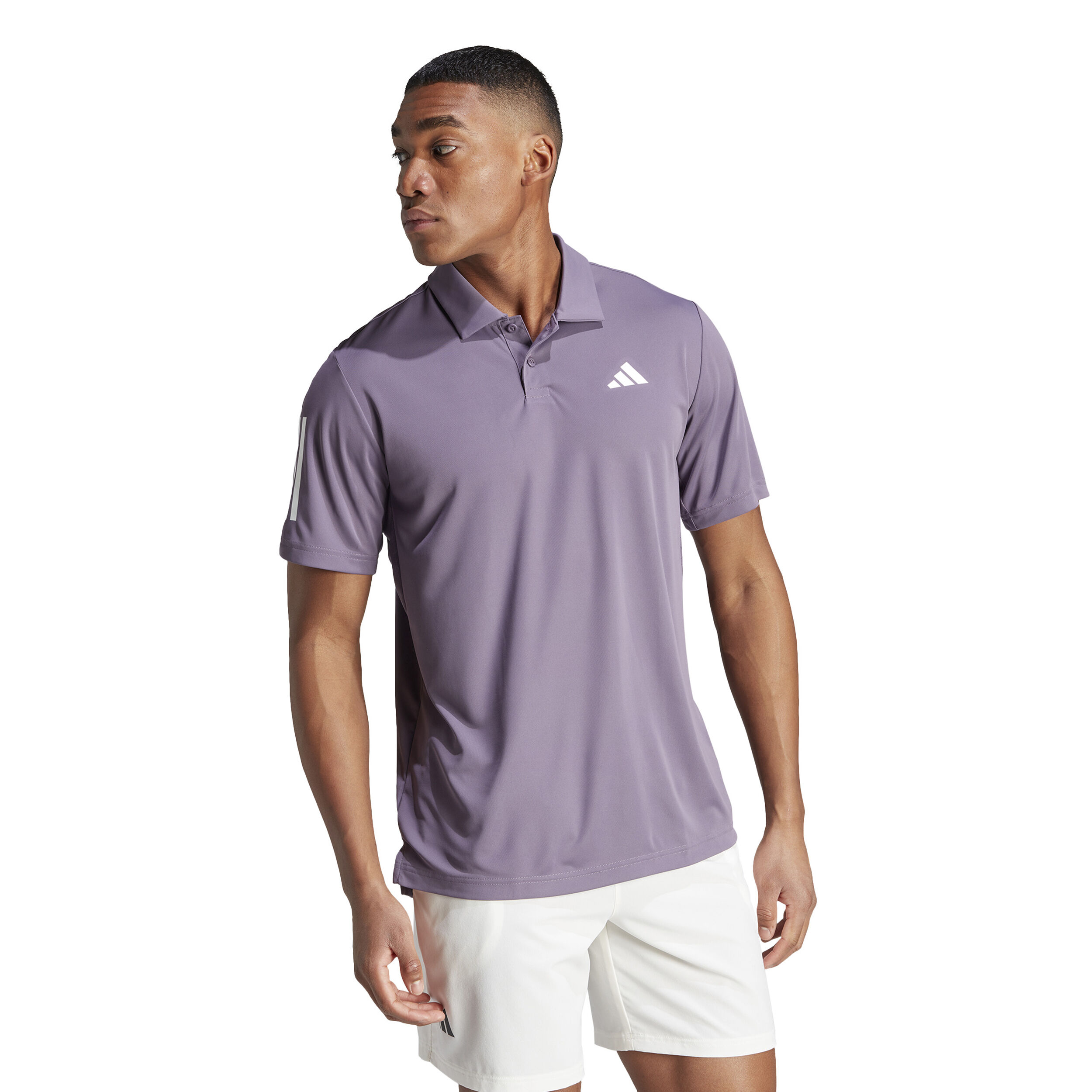Club 3 Stripes Polo Herren - Flieder