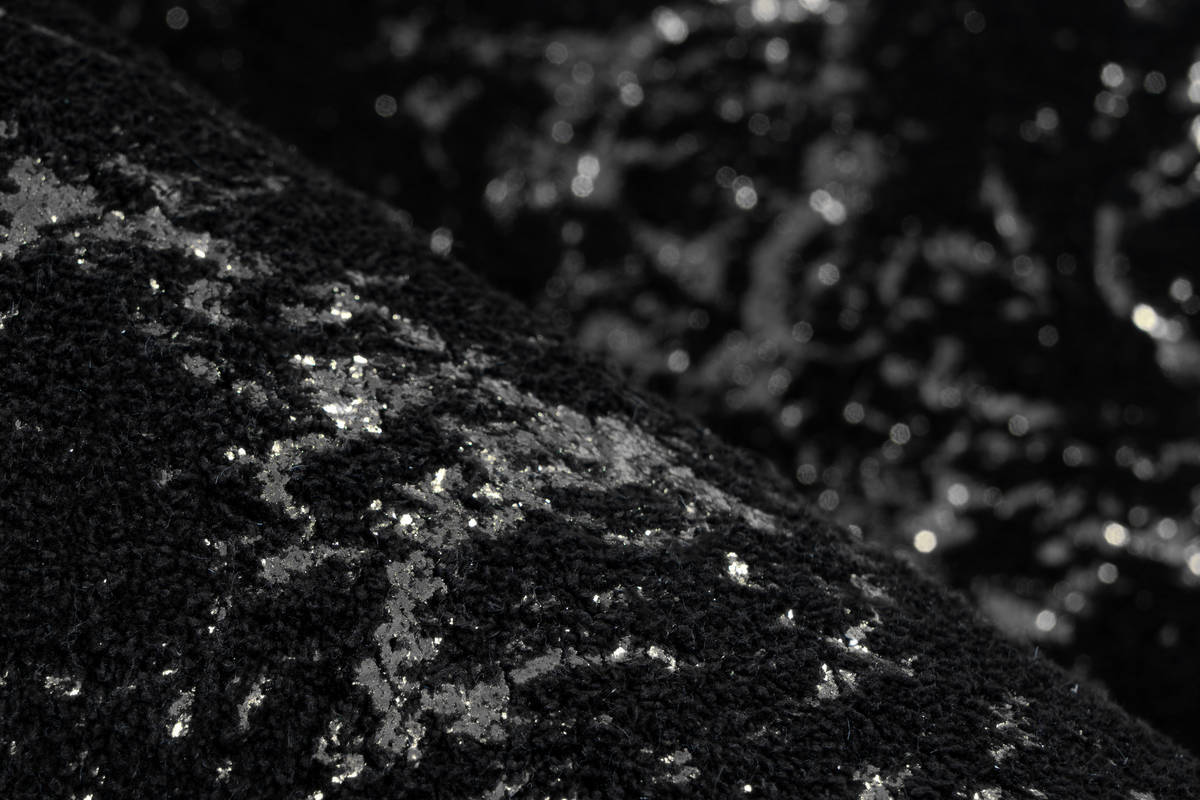 me gusta Teppich Schwarz / Silber 160cm x 230cm