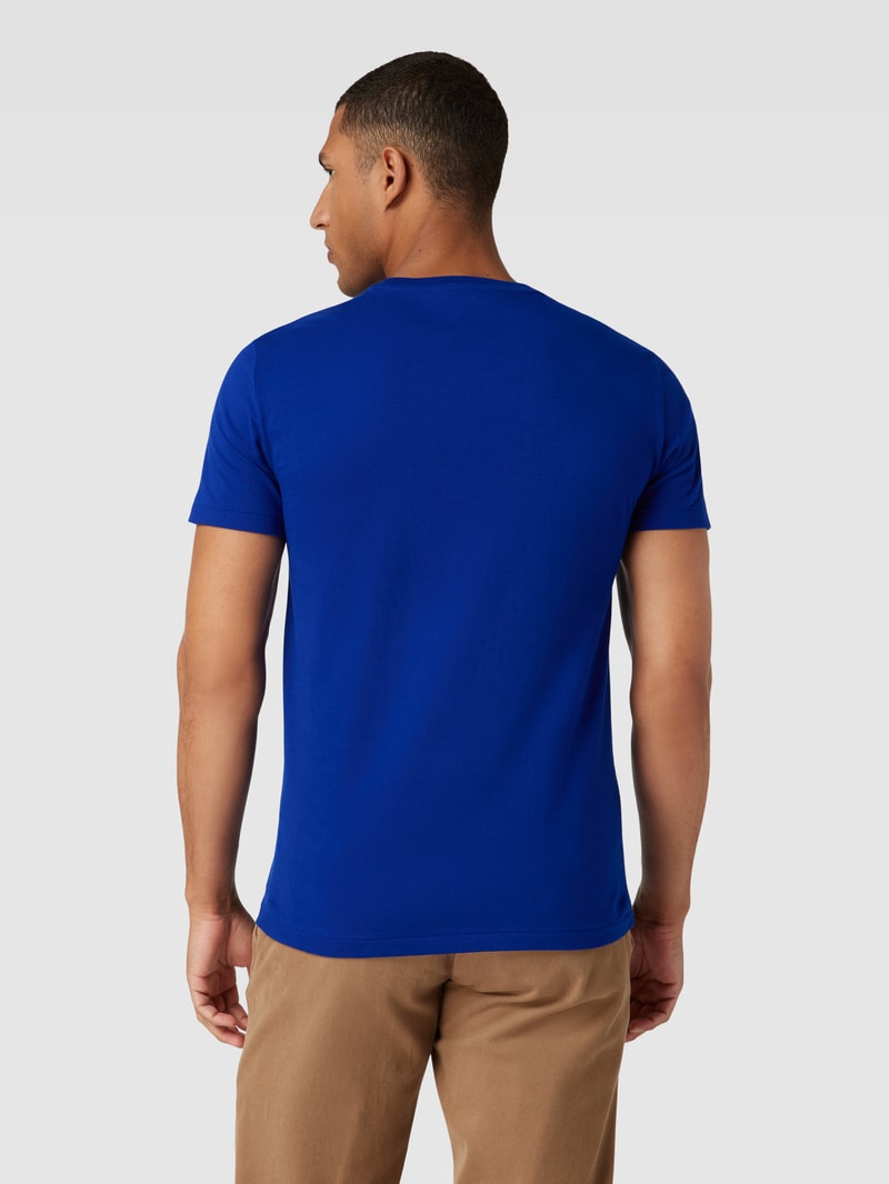 T-Shirt in Melange-Optik in royalblau