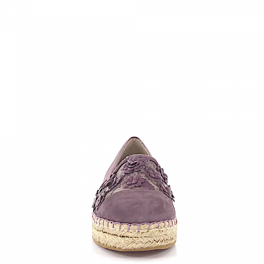 Elie Saab - Espadrilles Blumenmuster lila - lila