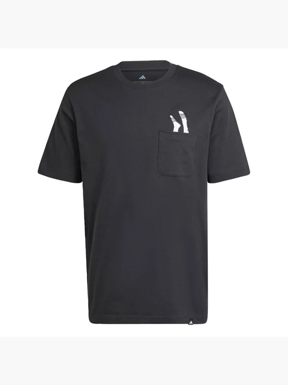 adidas Lounge Slides Graphic Pocket T-Shirt