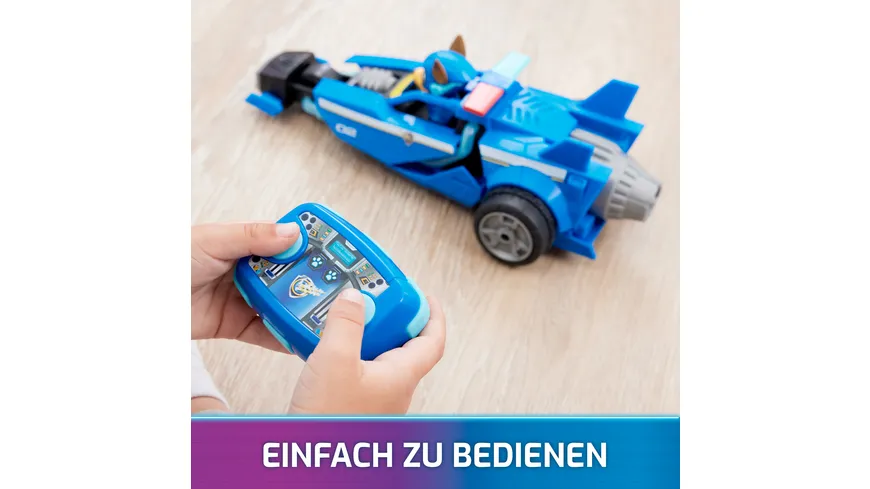 Paw Patrol: Der Mighty Kinofilm, ferngesteuertes Polizeiauto mit Chase im Fahrersitz