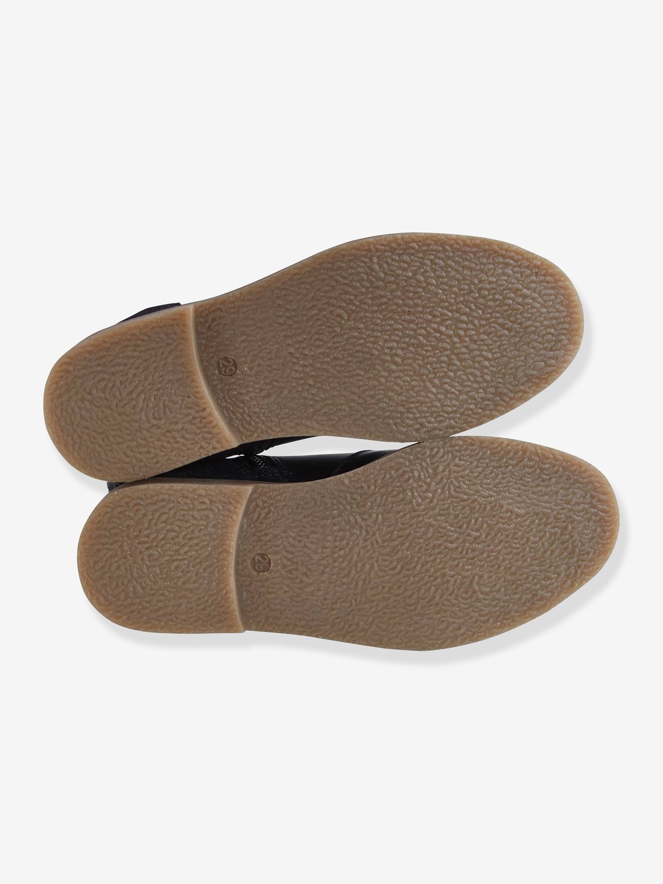 Vertbaudet Mädchen Boots, Materialmix - schwarz