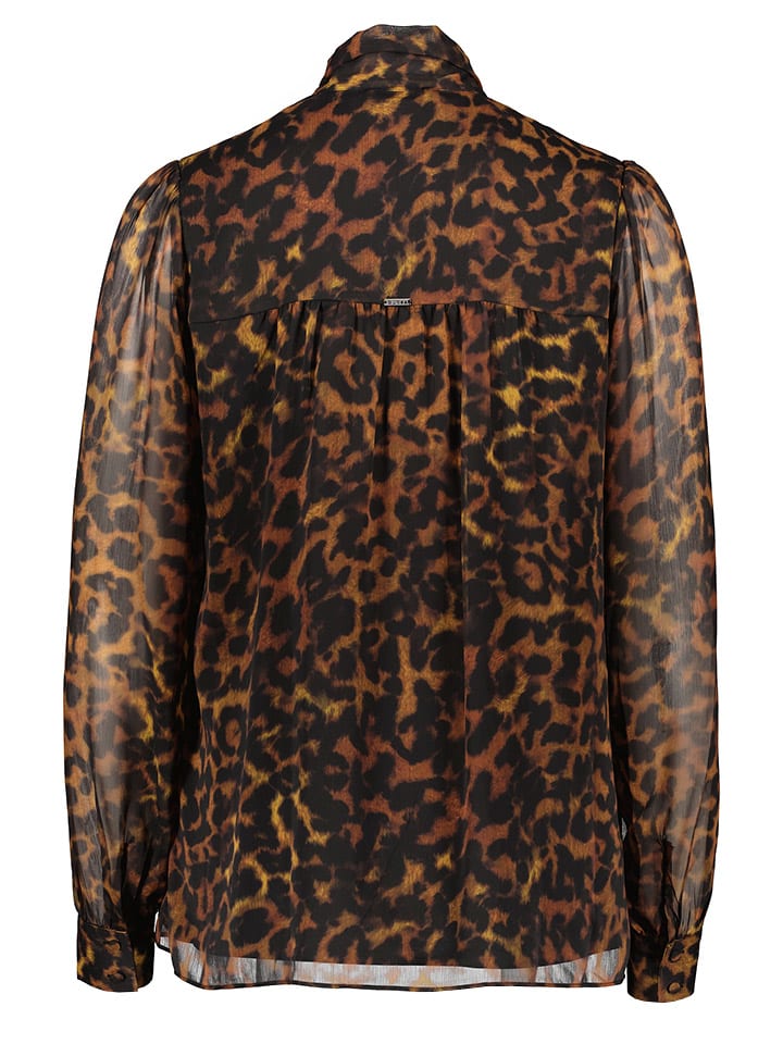 Guess Bluse in Braun/ Schwarz günstig kaufen