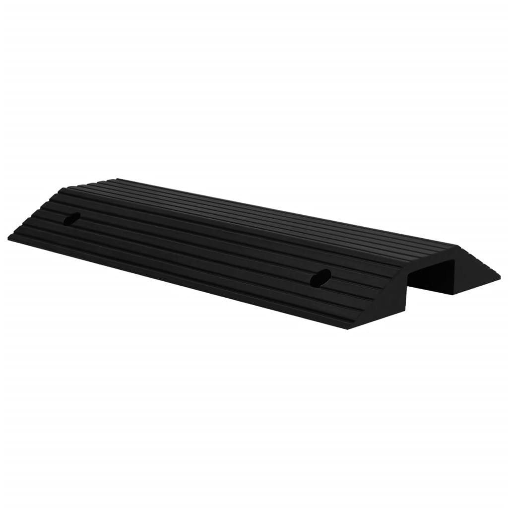 vidaXL Verkehrsschild Brückenschwellenrampe 2 Stk. 80x40x8 cm Gummi, (2 St)