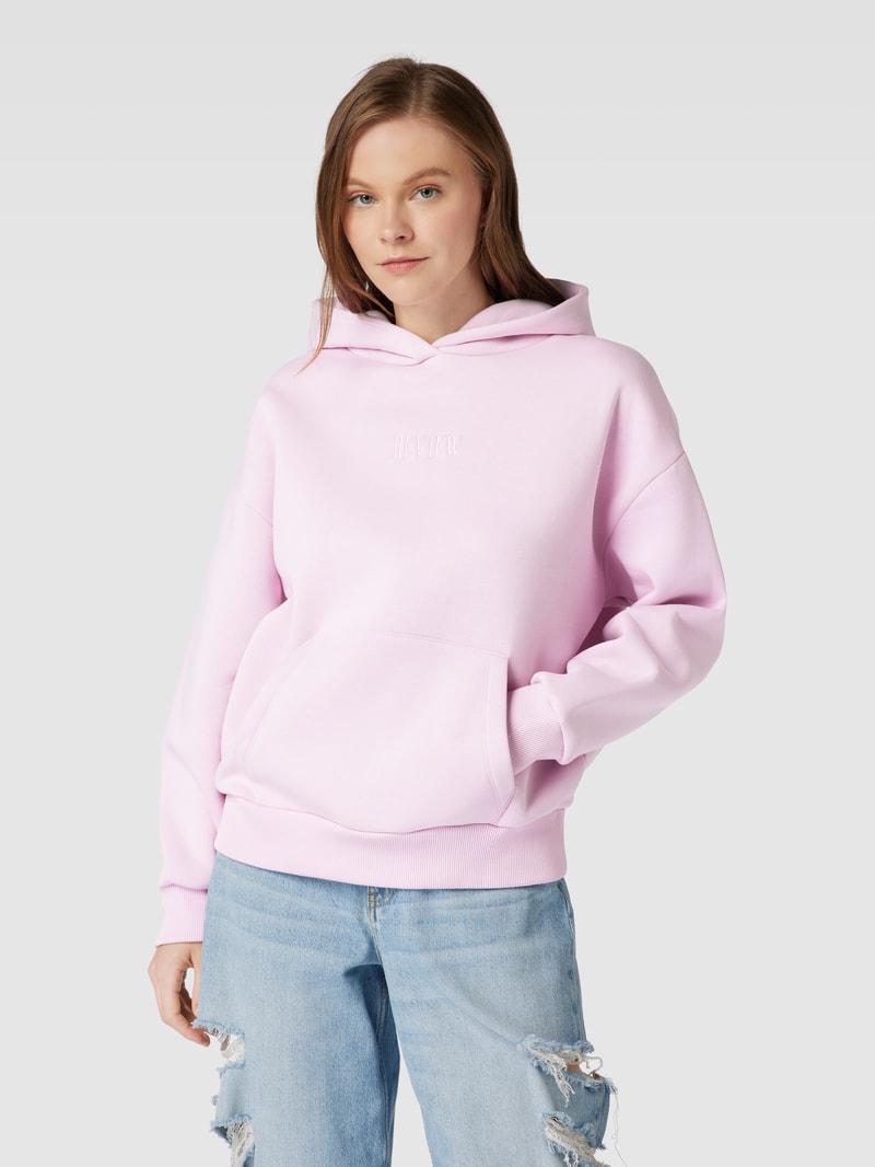 Hoodie mit Känguru-Tasche in rosé