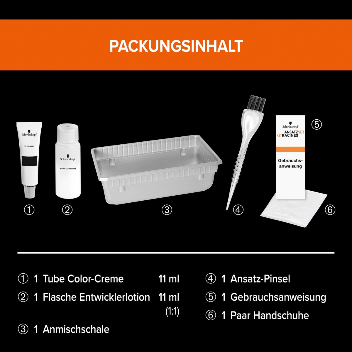 Ansatzset A4 Dunkelbraun, 1 St