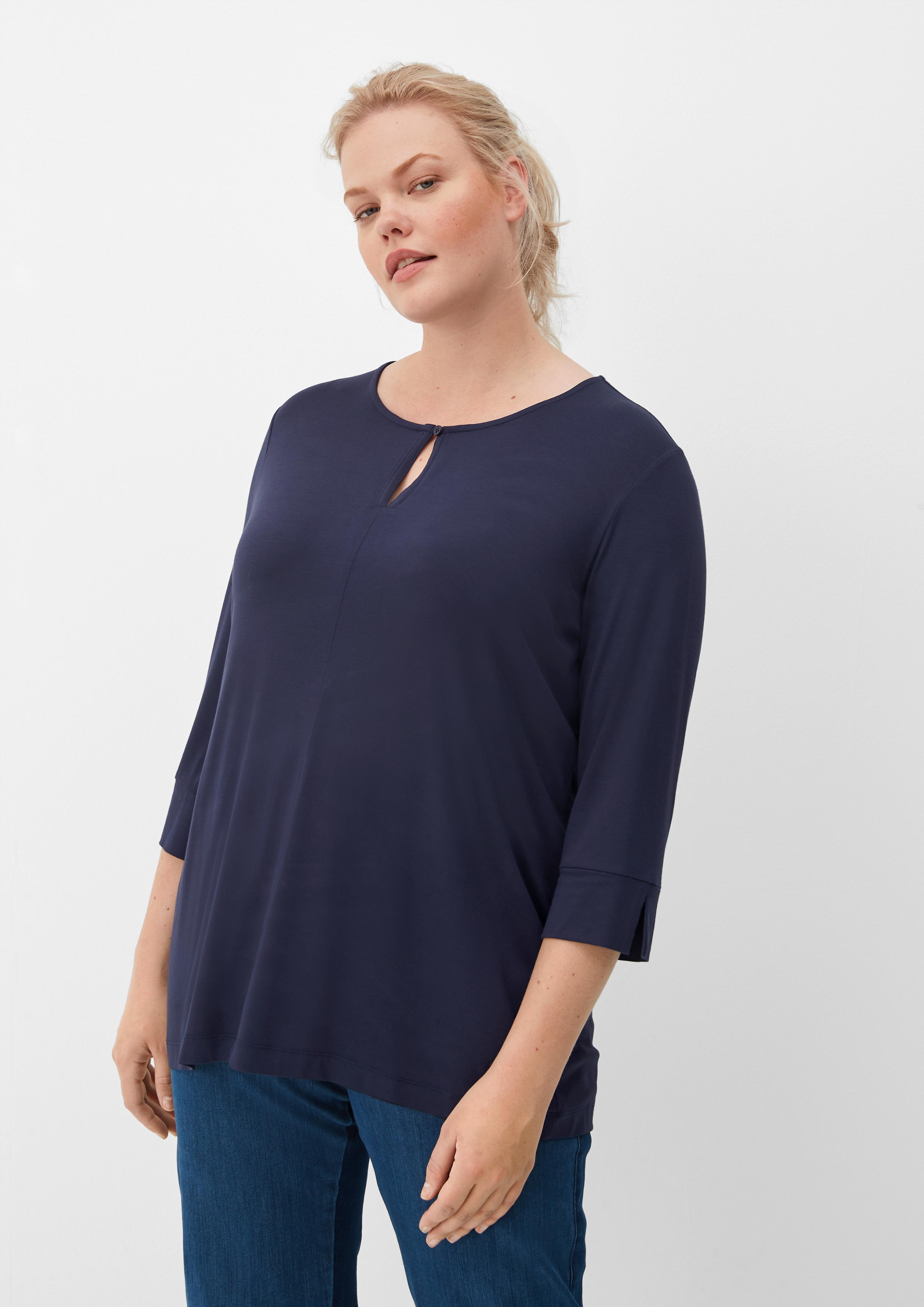 3/4-Arm-Shirt aus Viskosestretch  2126500-5959