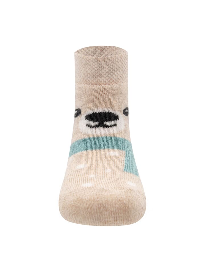 ewers 2er-Set Socken 2er Pack Thermo Teddygesicht in brick-beige mel. günstig kaufen