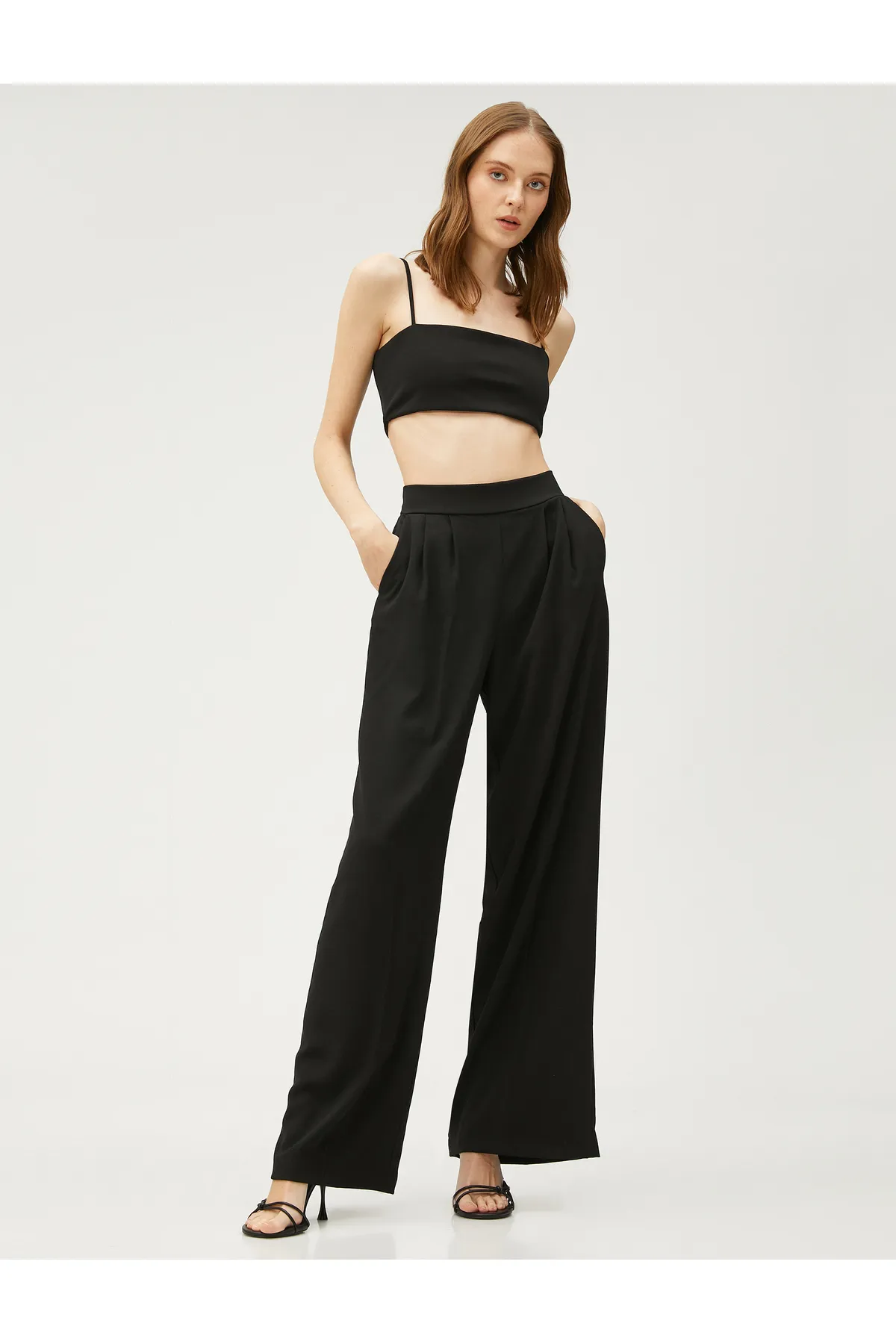 Koton  Palazzo-Hose mit Taschenfalten