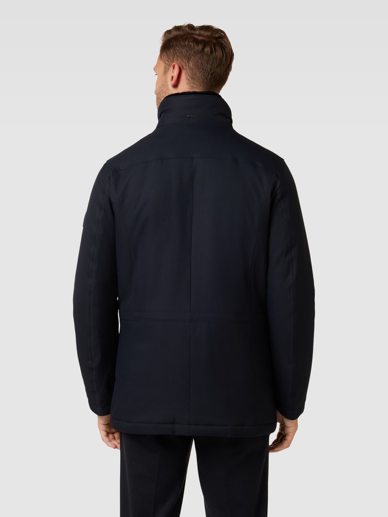 Jacke mit Druckknopfleiste Modell 'PROTECT' in marineblau