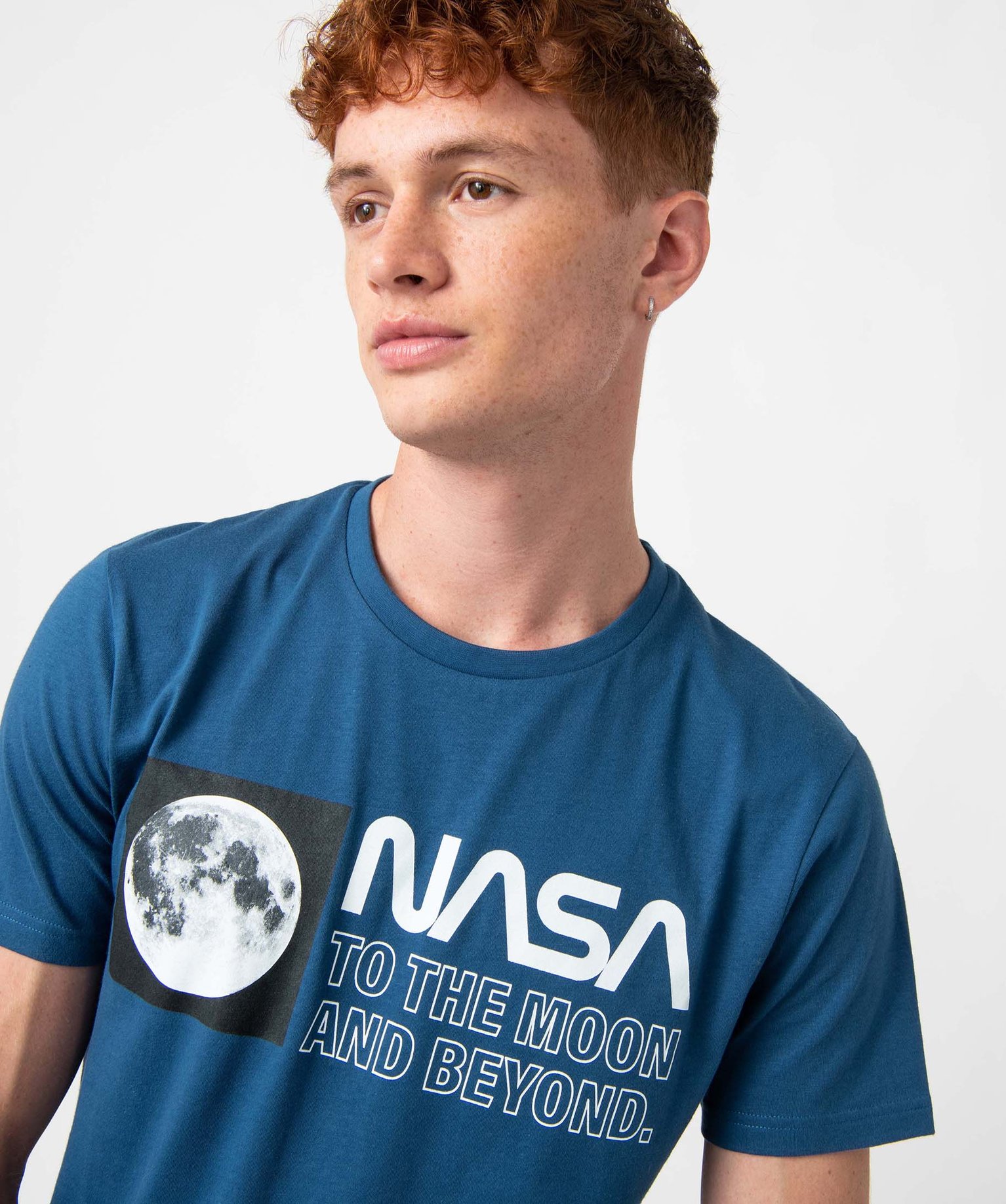 Tee-shirt homme avec motif de l’espace - Nasa bleu | GEMO