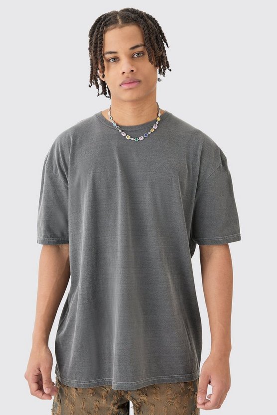 Oversize T-Shirt mit floralem Print