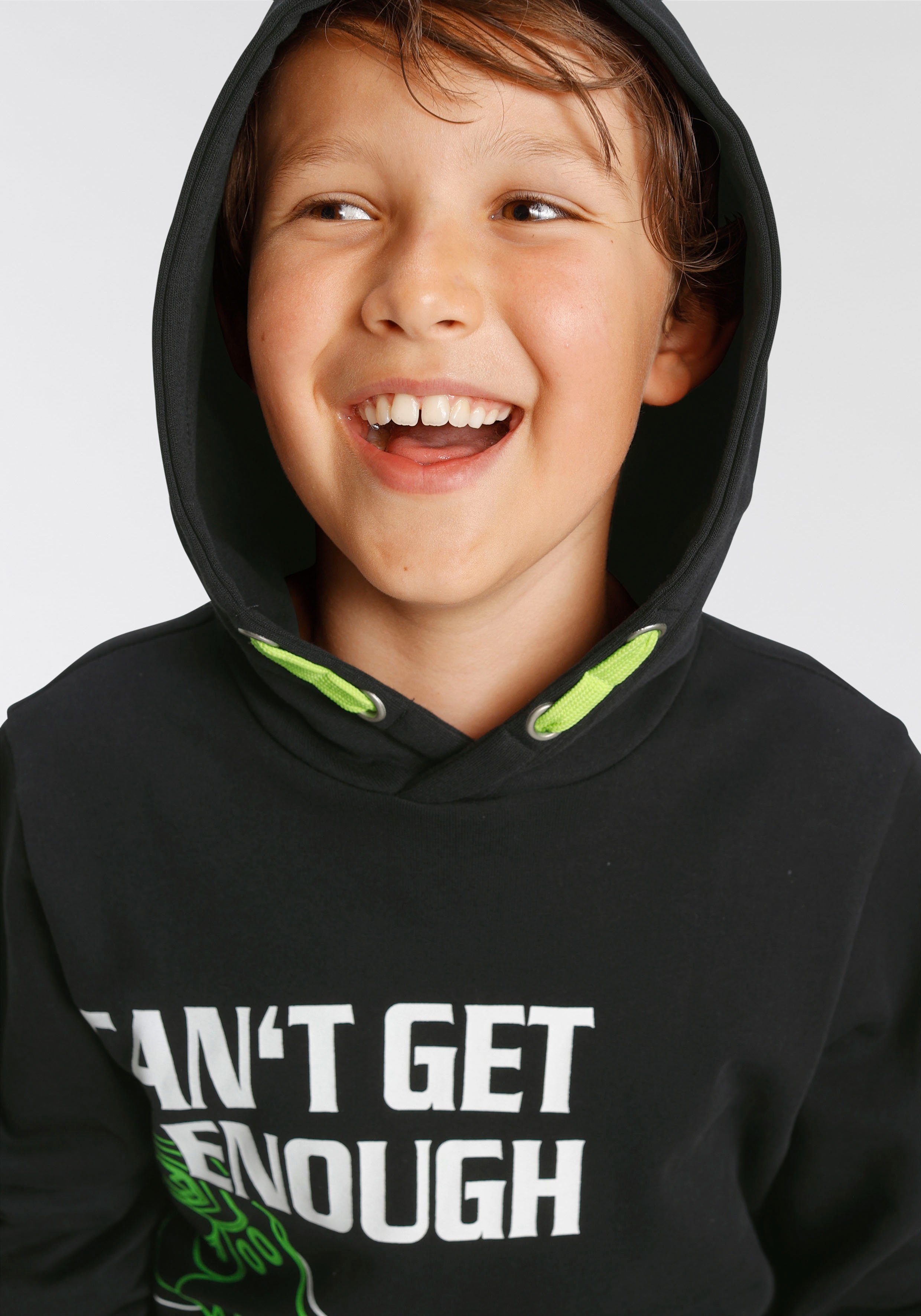 KIDSWORLD Kapuzensweatshirt CAN´T GET ENOUGH - Spruch