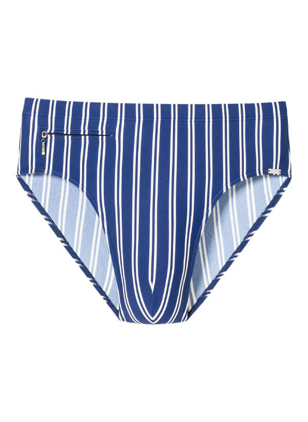 Schiesser, Badeslip, Mikrofaser, blau-weiß gestreift
