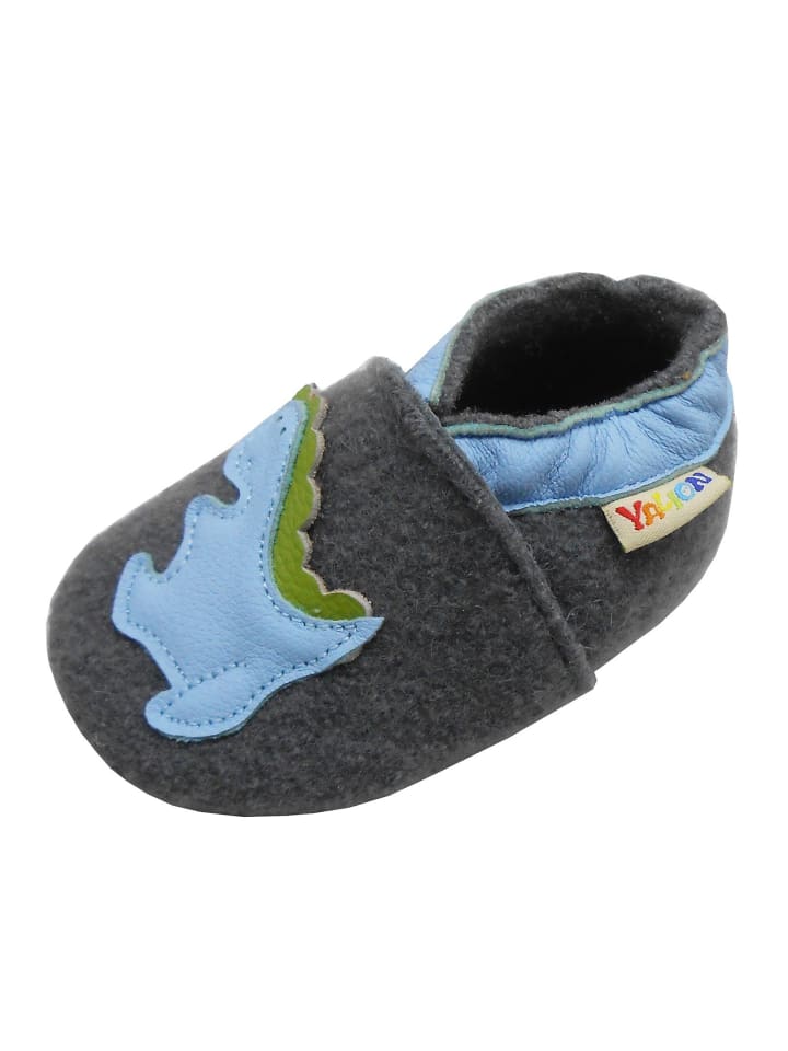 Yalion Leder-Krabbelschuhe 