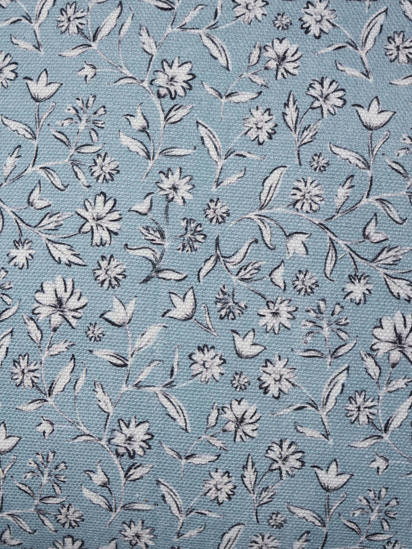 Vertbaudet 3er-Set Kinderzimmer Kissen INDIEN BLUME - blau geblümt