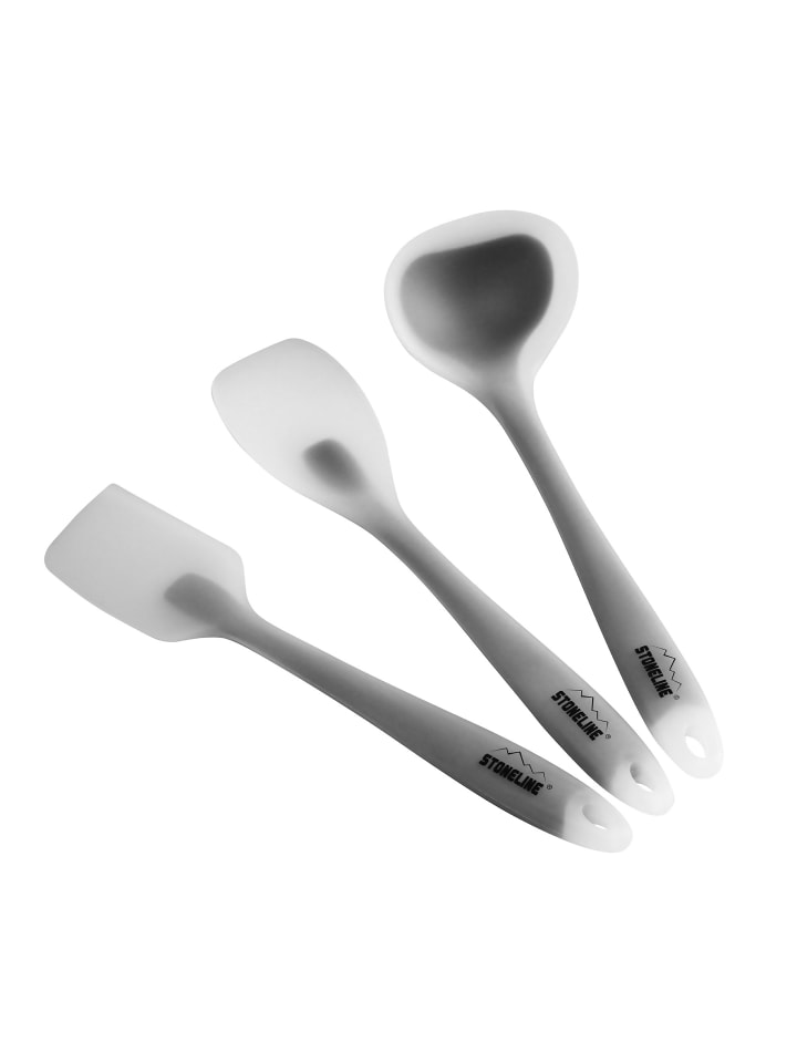 Stoneline Silikon Küchenhelfer Set 3-teilig in Grau günstig kaufen onesize