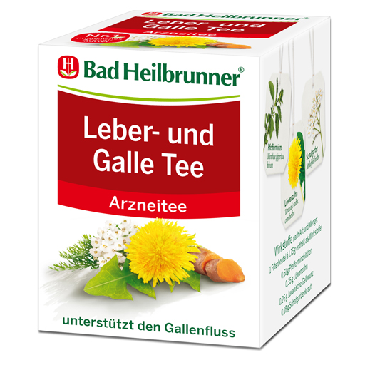 BAD HEILBRUNNER Leber- und Galle Tee Filterbeutel  8X1.75 g  Filterbeutel