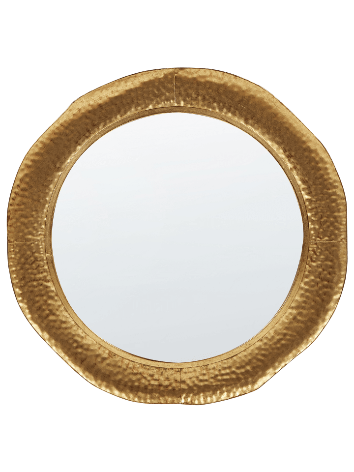 Beliani Wandspiegel MERCY in Gold - (W) 78 x (H) 78 x (L) 3 cm günstig kaufen onesize
