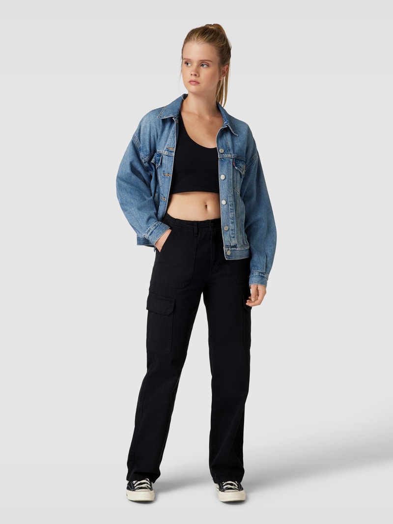 Cargohose mit Gesäßtaschen Modell 'MALFY' in schwarz