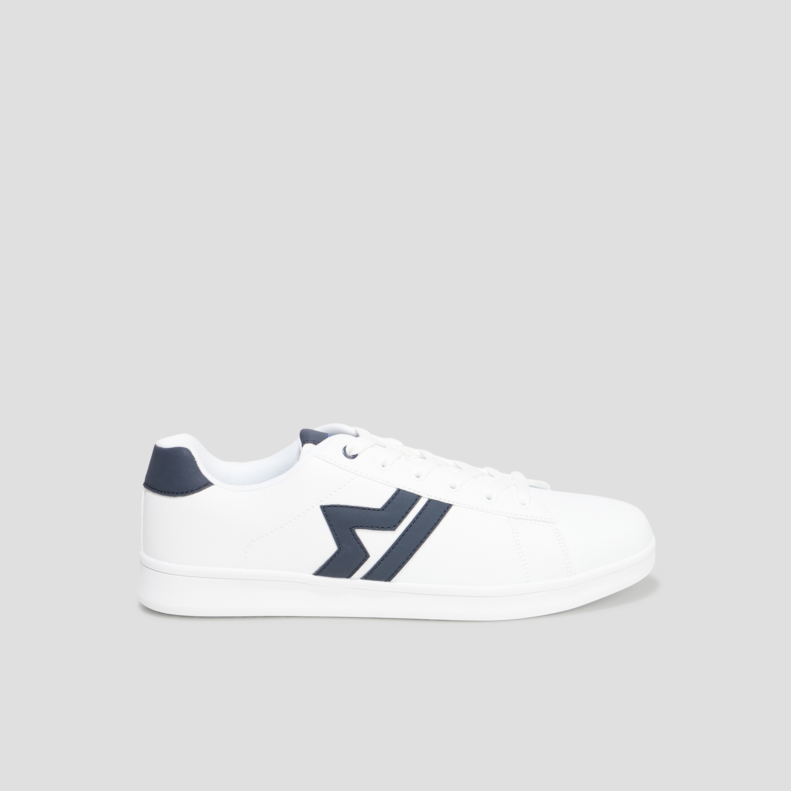Tennis basses à lacets Creeks Thisto blanc homme | La Halle