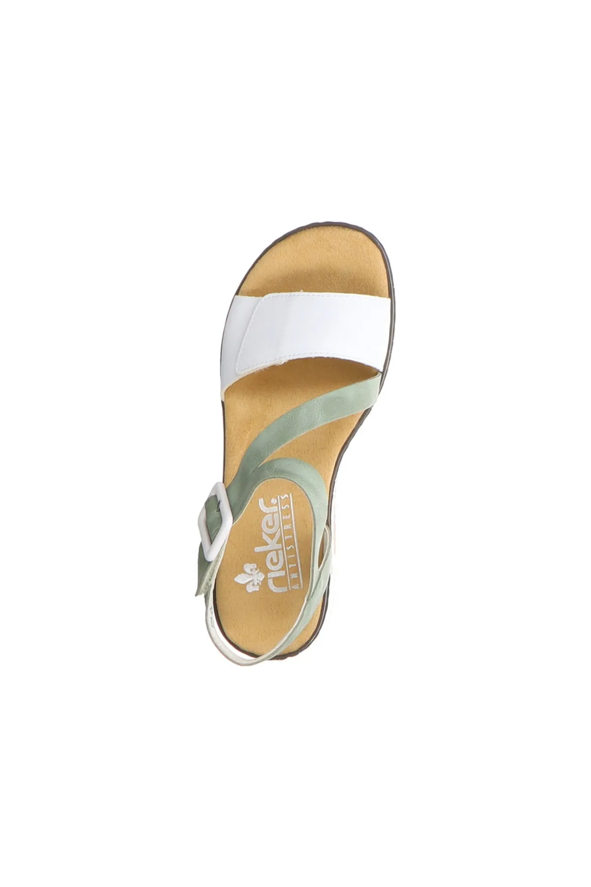Rieker  Sandalette - Mehrfarbig - Flacher Absatz