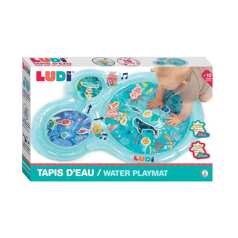 Maxi tapis d'eau bleu vert LUDI