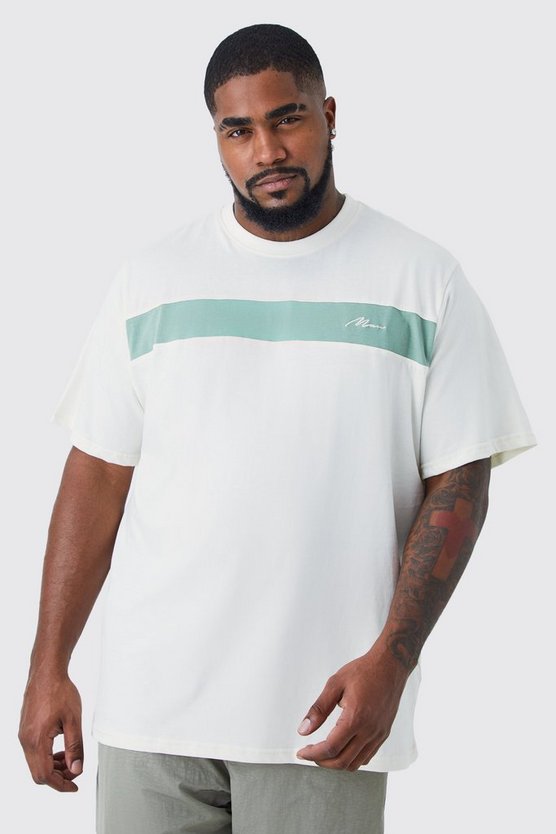 Plus Colorblock Man T-Shirt