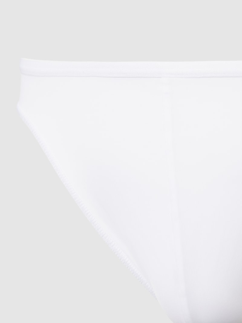 Slip in unifarbenem Design mit elastischem Bund in weiß