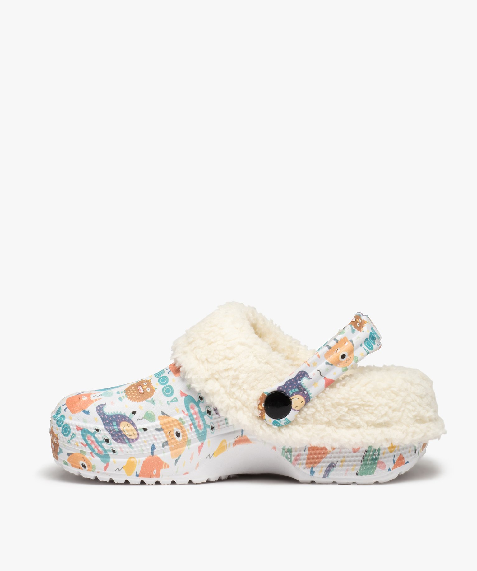Chaussons Garçon sabots souples doublés sherpa multicolore | GEMO