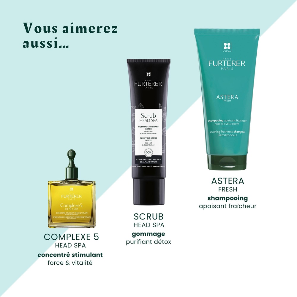 Furterer Head Spa Astera Fresh Concentré apaisant  fraîcheur avec embout massant 50ml Concentré