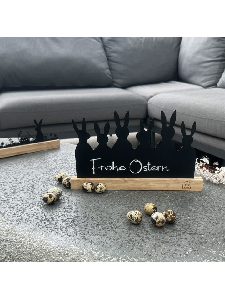 UNUS Aufsteller Frohe Ostern Oster-Silhouette in Schwarz günstig kaufen