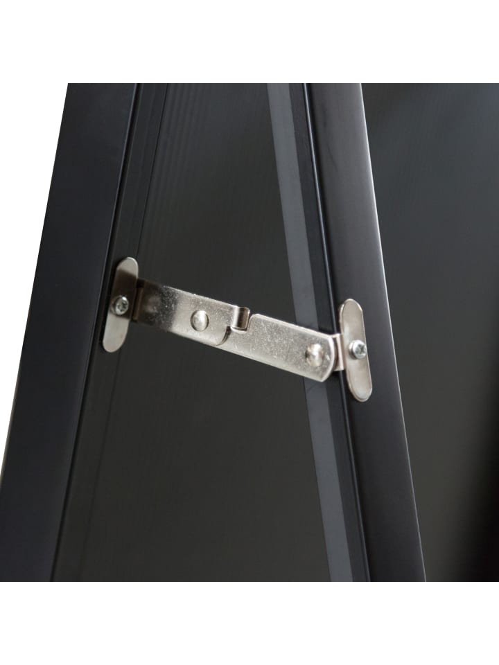 en.casa Standspiegel Barletta in Schwarz (H)150.6cm (B)35.6cm (T)2.7cm günstig kaufen onesize